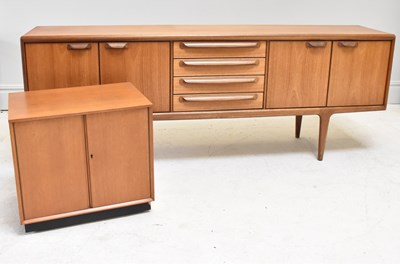 Lot 1001 - YOUNGER; a mid century teak sideboard with an...