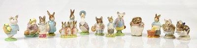 Lot 2524 - BESWICK; fourteen Beatrix Potter figures...