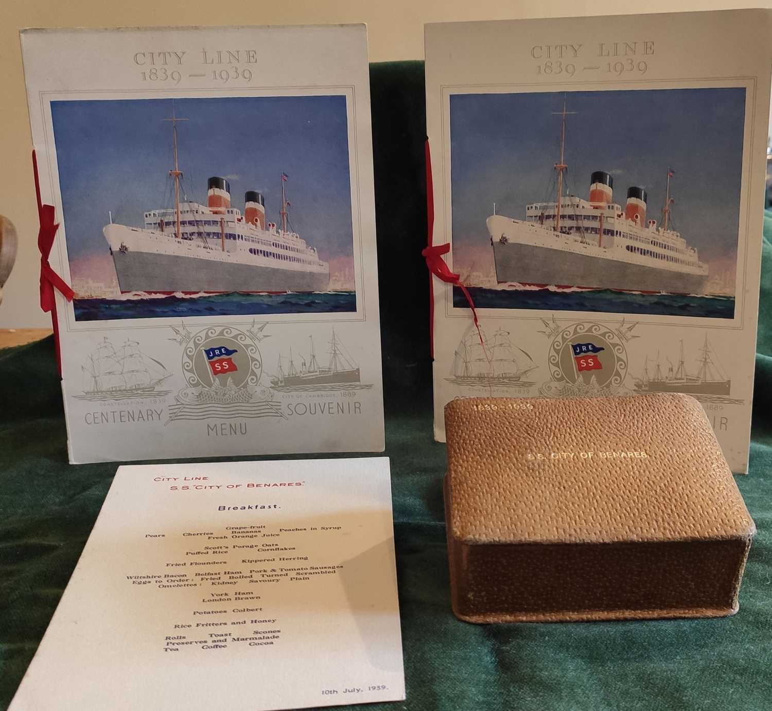 Lot 303 - ELLERMAN LINE; ephemera to include items