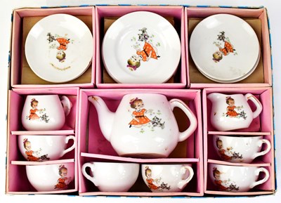 Lot 487 - A vintage porcelain children's tea set,...