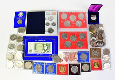 Lot 1235 - A mixed collection of UK and world coinage,...