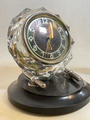 Lot 641 - Three mid-20th century clocks, including a...