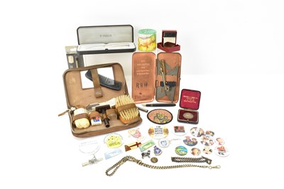 Lot 671 - Various mixed collectibles including a silver...