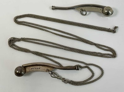 Lot 450 - J HUDSON & CO, a hallmarked silver bosun...