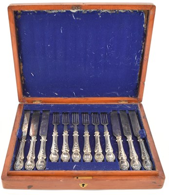 Lot 1023 - A late 19th century mahogany cased set of...