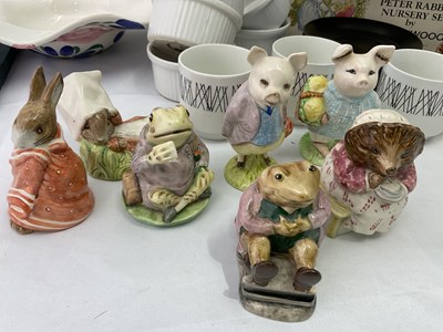 Lot 235 - Six Royal Albert Beatrix Potter figures and...