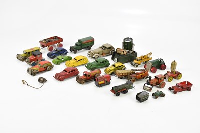 Lot 2003 - A collection of tinplate and diecast vehicles,...