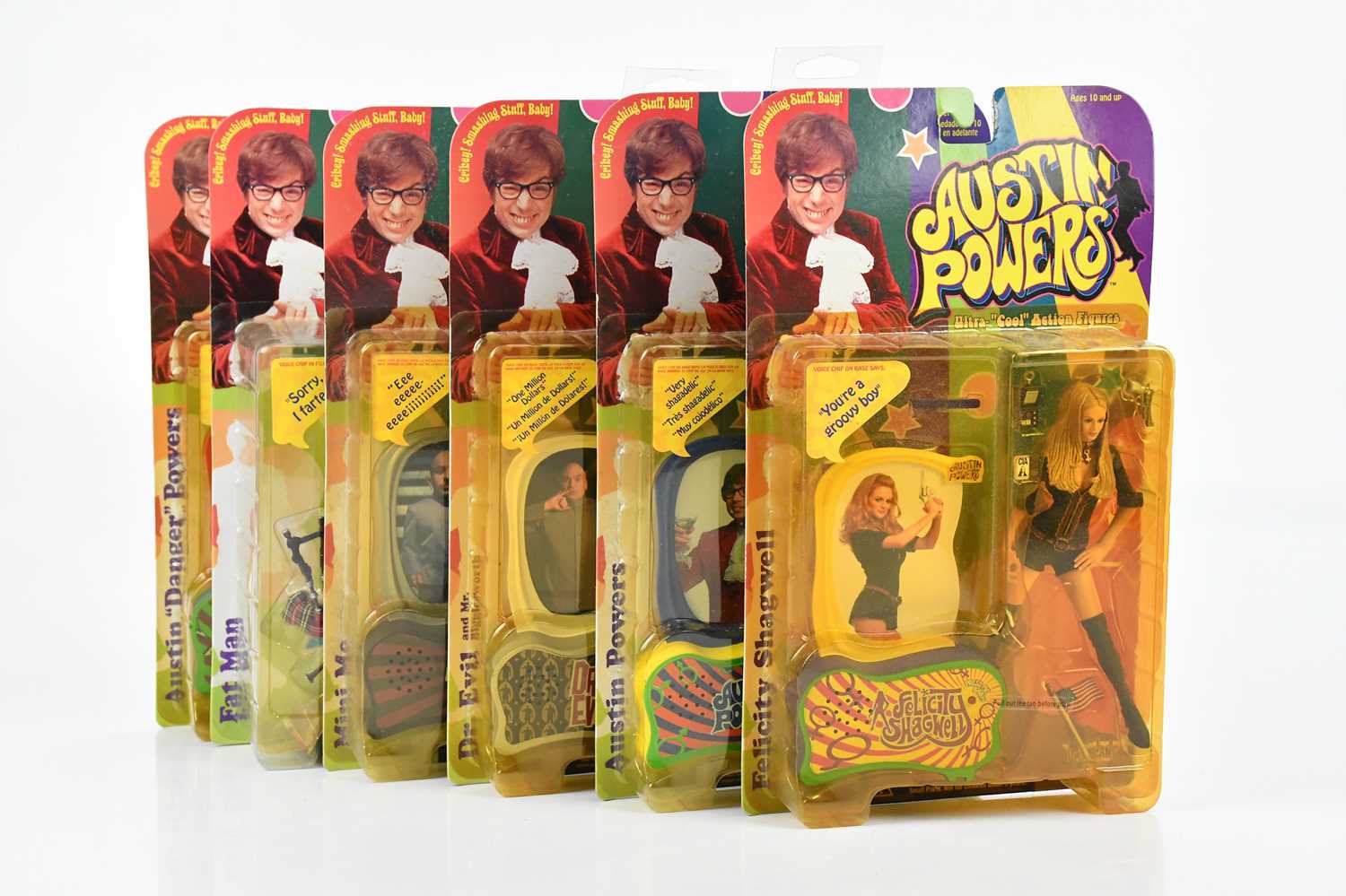 Lot 2049 - Six boxed Austin Powers action figures by...