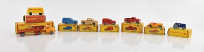 Lot 2051 - DINKY TOYS; eight boxed Dublo toys including...