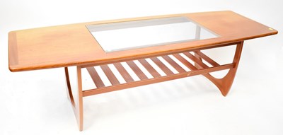 Lot 4 - G-PLAN; a 1970s teak 'Long John' coffee table,...