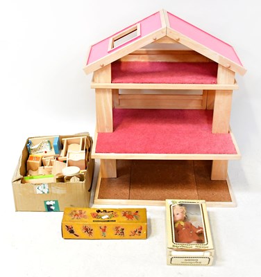 Lot 459 - A modern wooden dolls' house in a condominium...