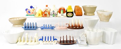 Lot 136 - A large collection of ceramic jelly moulds and...