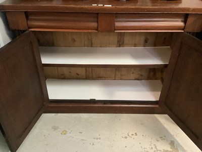 Lot 1 - A Victorian mahogany chiffonier with a pair of...