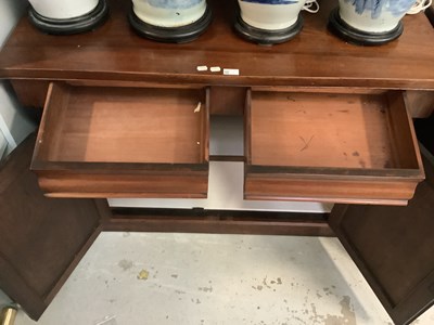 Lot 1 - A Victorian mahogany chiffonier with a pair of...