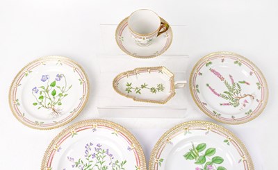 Lot 144 - ROYAL COPENHAGEN; 'Flora Danica' ware,...