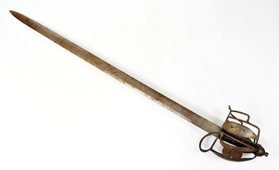 Lot 874 - A Reproduction basket hilt sword, with 84.5cm...