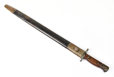 Lot 828 - ENFIELD; a 1907 pattern bayonet, the 43cm...