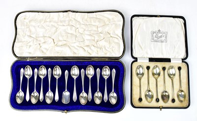 Lot 1081 - ROTHERHAM & SONS; a cased set of George V...