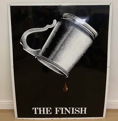 Lot 115 - DAN FERN; a late 20th century enamel pub sign,...