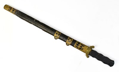 Lot 887 - A 19th century Chinese Jian short sword, the...