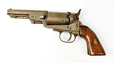 Lot 807 - A 19th century Belgian copy of a Colt 1849,...