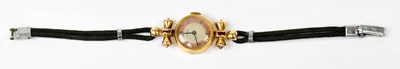 Lot 1586 - MONDI; an 18ct gold ladies' cocktail watch,...