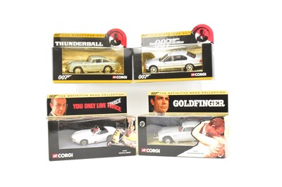 Lot 324 - CORGI; four boxed diecast models from the 007...
