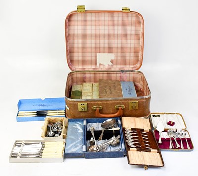 Lot 222 - Mixed metalware, comprising a Viners set of...