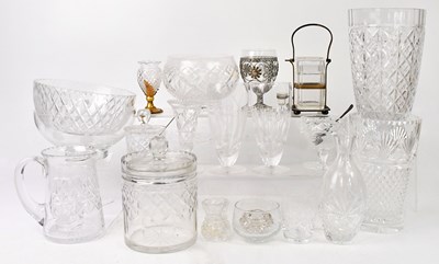 Lot 199 - A quantity of mainly cut glassware, including...