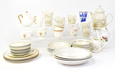 Lot 321 - A Coalport part tea service, comprising teapot,...