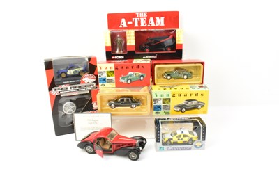 Lot 374 - Six various diecast and collectors' cars,...