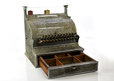 Lot 1439 - An early 20th century till/cash register, in...