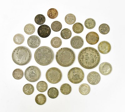 Lot 1240 - A collection of half-silver coinage to include...