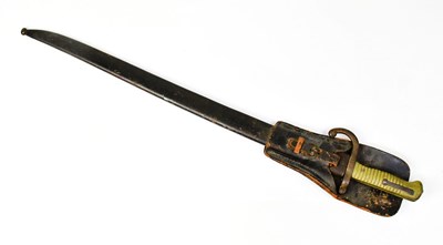 Lot 857 - A 19th century French Chassepot bayonet, the...