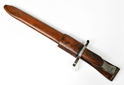 Lot 835 - ROSS RIFLE CO; a WWI Canadian Mk II bayonet,...