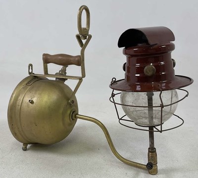 Lot 625 - A 1950s military wall mounted Tilley Lamp,...