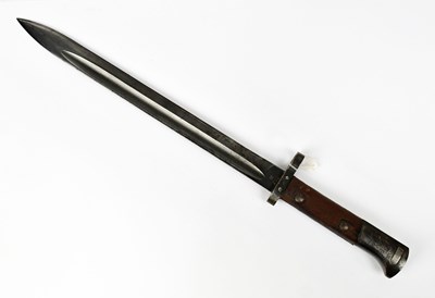 Lot 830 - A Czechoslovakian VZ-24 knife bayonet, the...