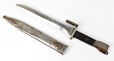 Lot 833 - A Belgian FAL Type A knife bayonet, with...