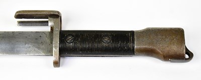 Lot 833 - A Belgian FAL Type A knife bayonet, with...