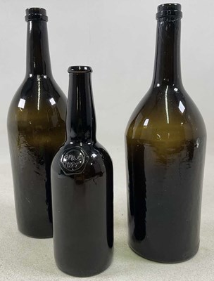 Lot 3 - A Victorian sealed wine bottle, with brown...