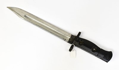 Lot 826 - A British L1A4 knife bayonet, the 20.5cm...