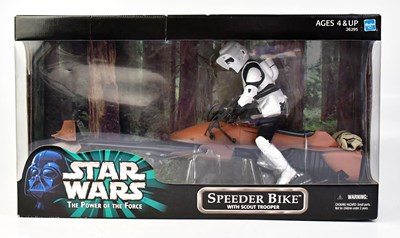 Lot 565 - STAR WARS; a boxed 'Speeder Bike with Scout...