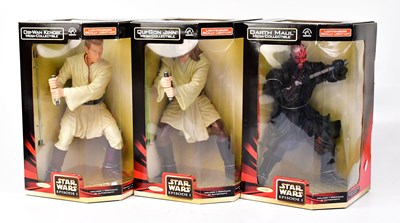 Lot 617 - STAR WARS; three Mega-Collectible boxed...