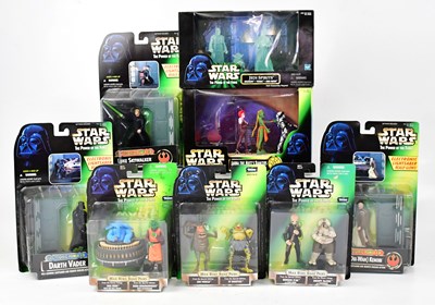 Lot 599 - STAR WARS; six Kenner carded 'The Power of the...
