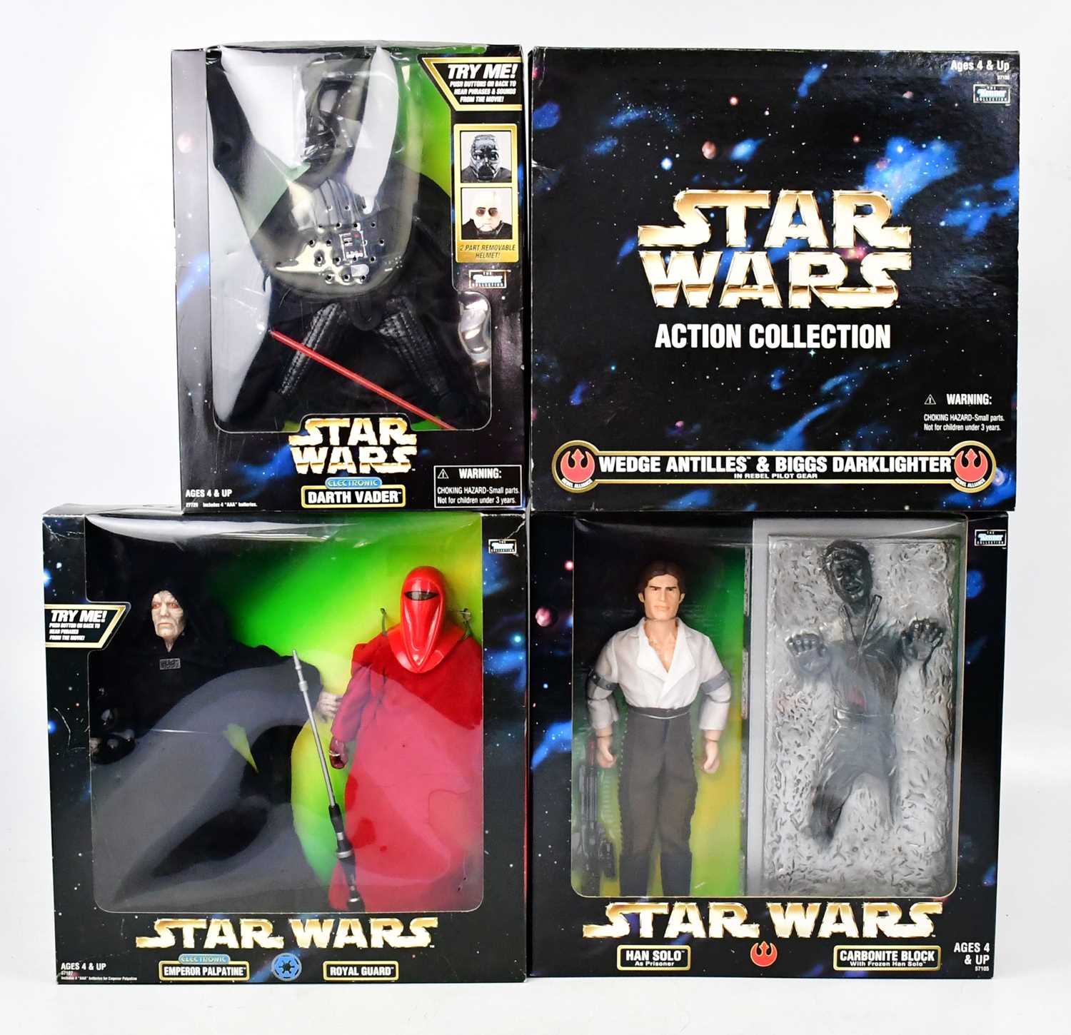 Lot 588 - STAR WARS; four Action Collection boxed...