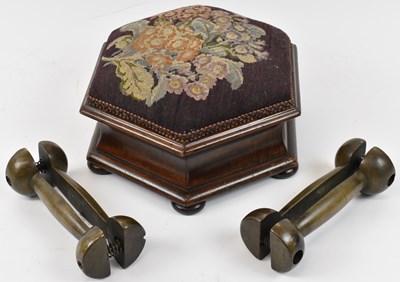 Lot 40 - A Victorian mahogany hexagonal sewing box on...