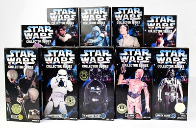 Lot 600 - STAR WARS; sixteen boxed Collector Series...