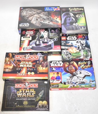 Lot 598 - STAR WARS; seven boxed games, comprising a...