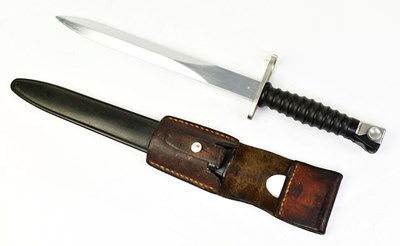 Lot 844 - WAFFENFABRIK BERN; a Swiss M1957 knife bayonet,...