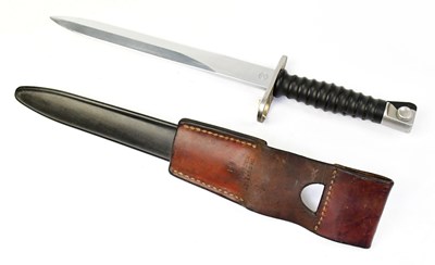 Lot 844 - WAFFENFABRIK BERN; a Swiss M1957 knife bayonet,...